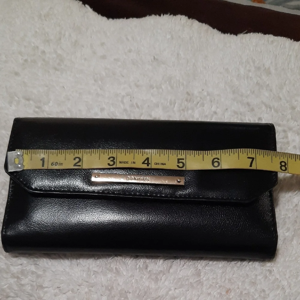 Brahmin Black Leather Wallet - Picture 9 of 10